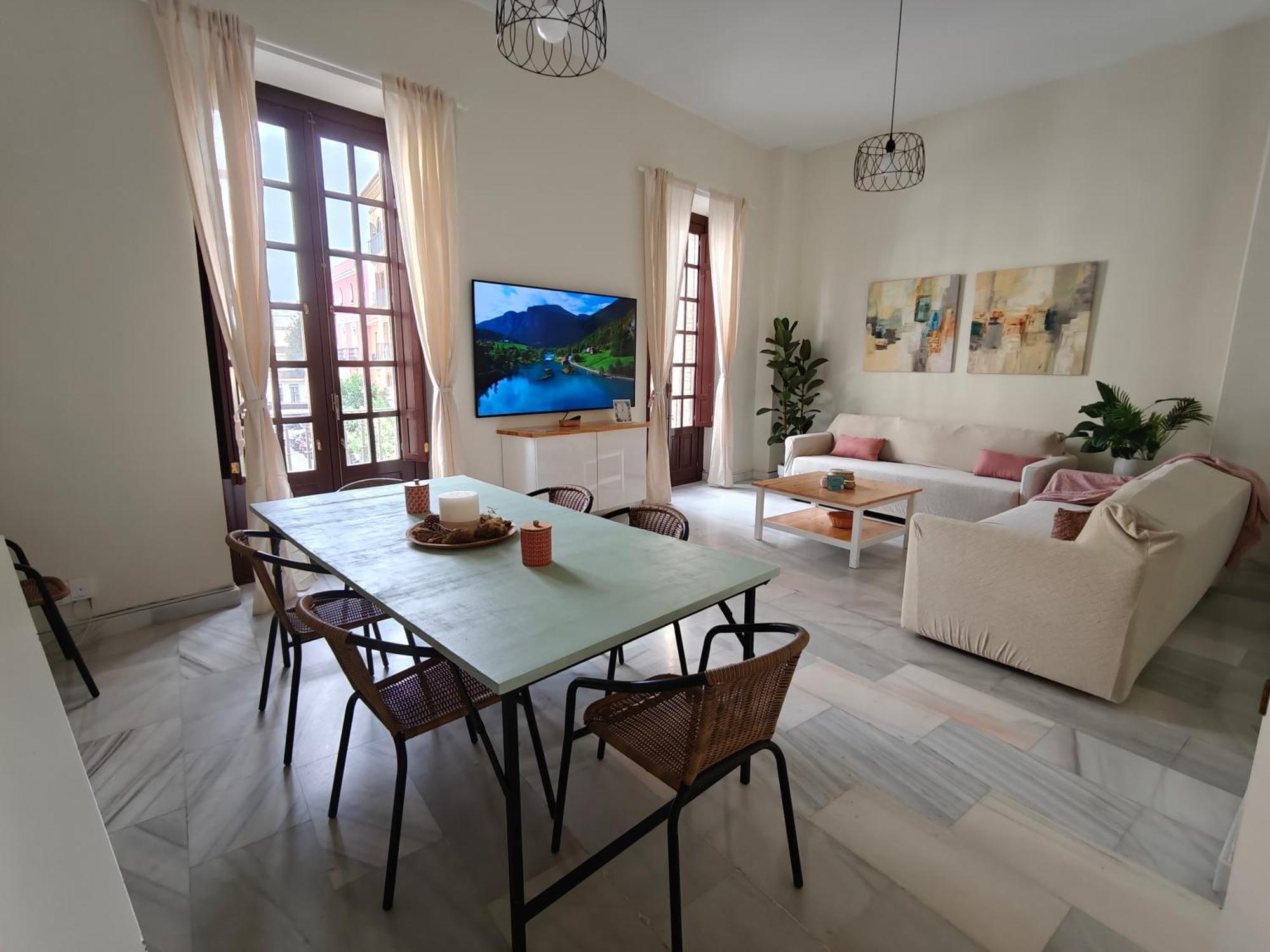 Charming Bright Apartment With Balconies On Cuesta Del Rosario Seville Exterior photo